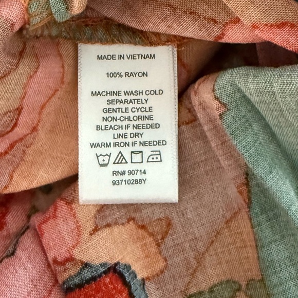 MSK Sleeveless Rayon Tropical Print Women’s Jumpsuit Romper Size M NEW - Picture 7 of 7